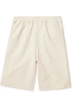 MERELY MADE Straight-Leg Cotton-Jacquard Shorts - Men - - 3