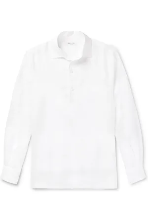 Loro Piana Arizona Linen Half-Placket Shirt - Men - - L