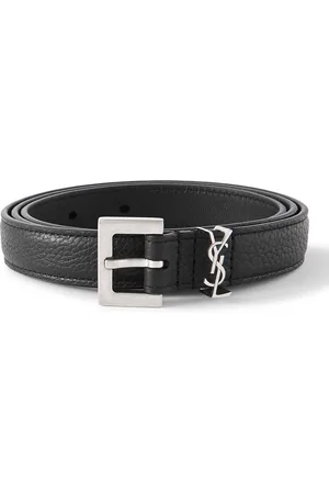 Saint Laurent 2cm Full-Grain Leather Belt - Men - - EU 85