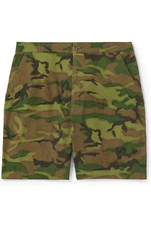OFFICINE GENERALE Piece Camouflage-Print Cotton-Ripstop Shorts - Men - - IT 46
