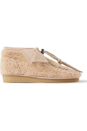Moncler Clarks 2 Moncler 1952 Wallabee Suede-Trimmed Faux Shearling Chukka Boots - Men - - EU 41