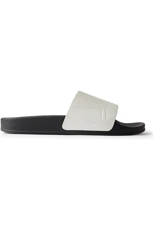 Frescobol Carioca Humberto Debossed Full-Grain Leather Slides - Men - - EU 46