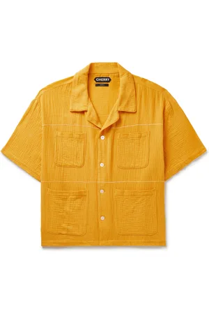 CHERRY LOS ANGELES Vacation Camp-Collar Cotton-Gauze Shirt - Men - - S