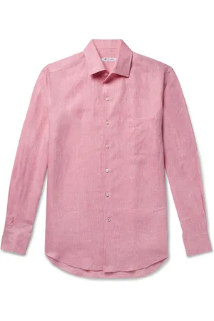 Loro Piana Slub Linen Shirt - Men - - S