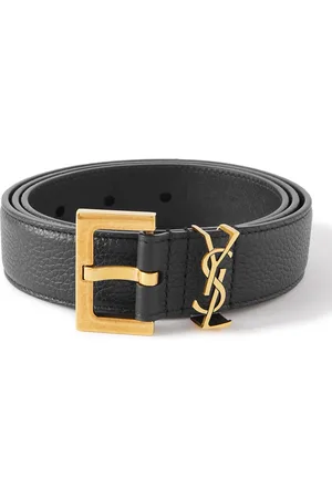 Saint Laurent 3cm Full-Grain Leather Belt - Men - - EU 85