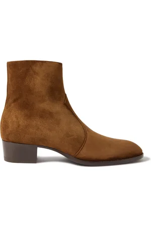 Saint Laurent Wyatt Suede Chelsea Boots - Men - - EU 41.5