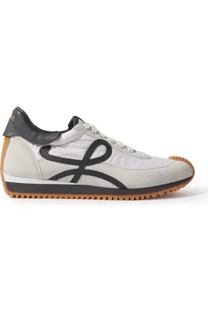 Loewe Flow Runner Leather-Trimmed Suede and Shell Sneakers - Men - - EU 41