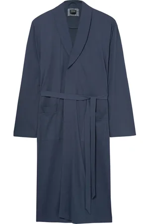 Hanro Night and Day Cotton Robe - Men - - L