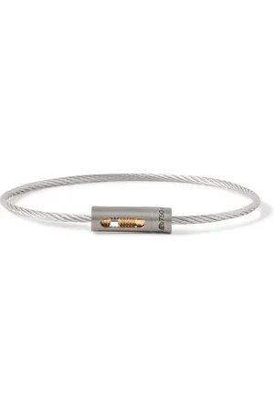 Le Gramme 5g Brushed Recycled Sterling , Titanium and 18-Karat Gold Bracelet - Men - - 20