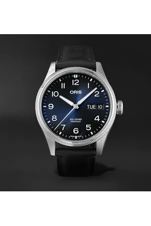 Oris Big Crown ProPilot Big Day Date Automatic 44mm Stainless Steel and Leather Watch, Ref. No. 01 752 7760 4065-07 5 22 08LC - Men