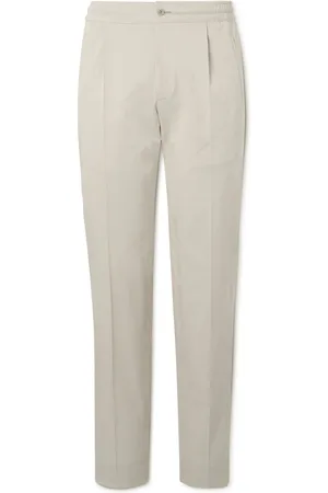 Kiton Straight-Leg Pleated Lyocell-Blend Suit Trousers - Men - - IT 52