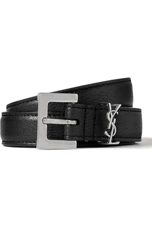 Saint Laurent 2cm Full-Grain Leather Belt - Men - - EU 80