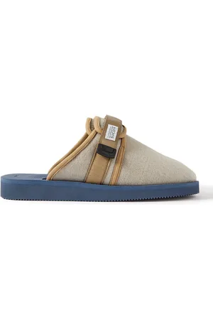 SUICOKE Zavo-FEab Webbing-Trimmed Felt Mules - Men - - US 8