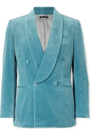 BRIONI Double-Breasted Cotton-Velvet Tuxedo Jacket - Men - - IT 46