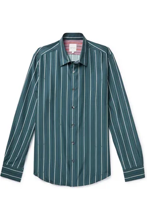 Paul Smith Slim-Fit Striped Silk-Satin Shirt - Men - - XXL