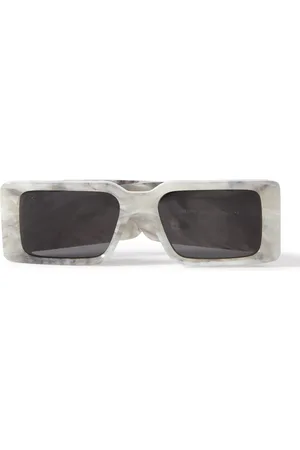 Off-White c/o Virgil Abloh Arthur Marble-effect Rectagular Sunglasses in  Gray