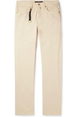 Incotex Slim-Fit Straight-Leg Stretch Modal and Cotton-Blend Trousers - Men - - UK/US 30