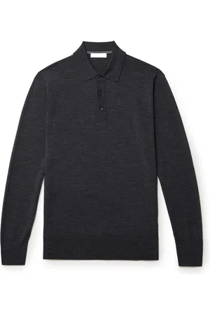 Mr P. Merino Wool Polo Shirt - Men - - M