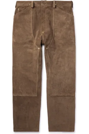 Leather Pants in the color Brown for men | FASHIOLA.com