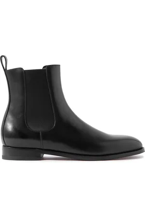 Manolo Blahnik Delsa Leather Chelsea Boots - Men - - UK 8