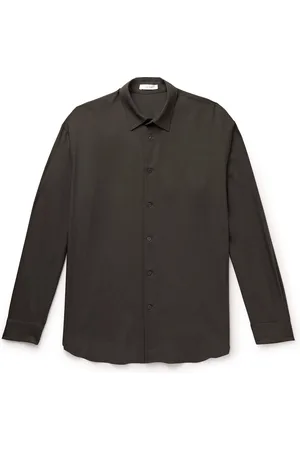 The Row Giorgio Cashmere-Twill Shirt - Men - - XL