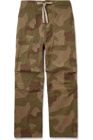 Moncler Palm Angels Wide-Leg Camouflage-Print Cotton-Gabardine Trousers - Men - - IT 46