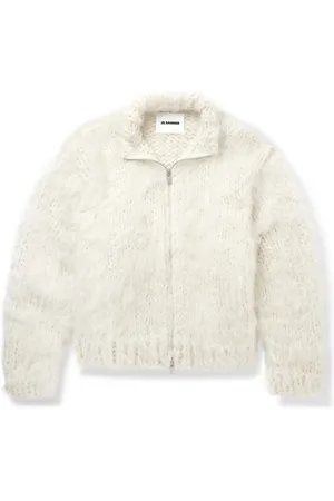 Jil Sander Mohair, Wool and Cashmere-Blend Zip-Up Cardigan - Men - - IT 46