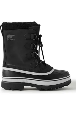 sorel Caribou™ Faux Shearling-Trimmed Nubuck and Rubber Snow Boots - Men - - US 10