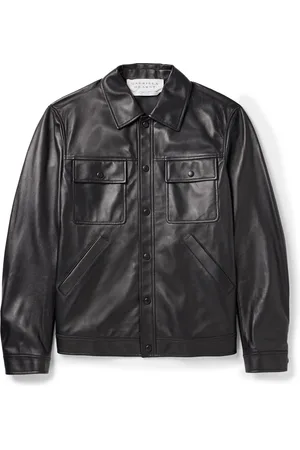GABRIELA HEARST Levy Slim-Fit Leather Jacket - Men - - IT 48