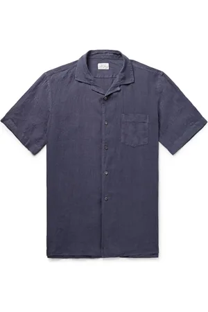 HARTFORD Camp-Collar Linen Shirt - Men - - XXL