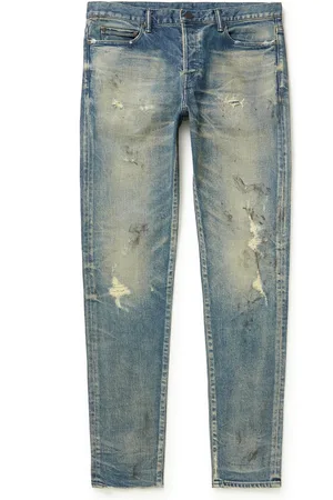 The Cast 2 Slim-Fit Distressed Stretch-Denim Jeans