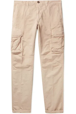 Incotex Slim-Fit Cotton and Linen-Blend Cargo Trousers - Men - - 40W 32L
