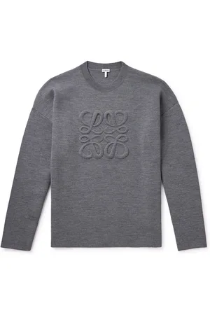 Loewe Logo-Embroidered Wool-Blend Sweater - Men - - XS