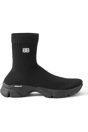 Balenciaga Speed 3.0 Logo-Jacquard Stretch-Knit Slip-On Sneakers - Men - - EU 42