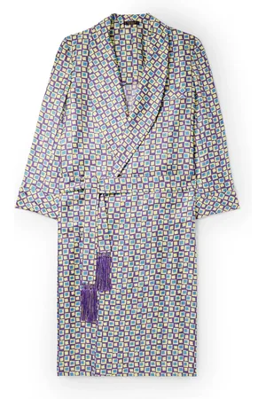 Checked Cotton and Wool-Blend Flannel Robe