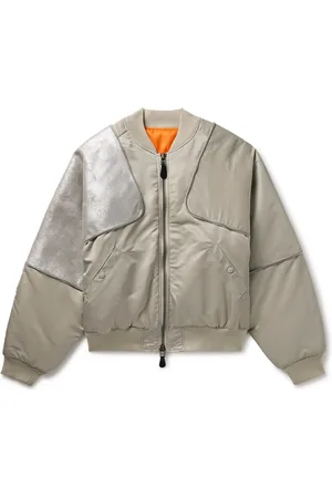 KAPITAL Sham Convertible Cracked Leather-Trimmed Shell Bomber Jacket - Men - - 3