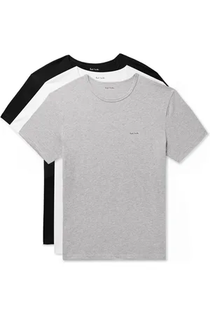 Paul Smith Three-Pack Slim-Fit Logo-Print Organic Cotton-Jersey T-Shirts - Men - - S