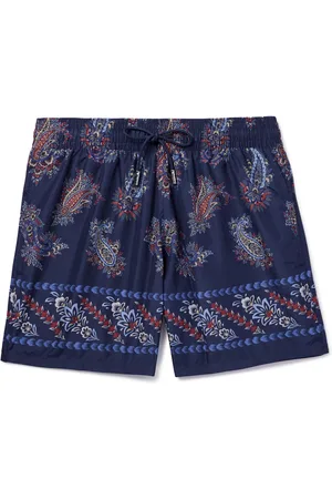 Etro Straight-Leg Mid-Length Paisley-Print Swim Shorts - Men - - S