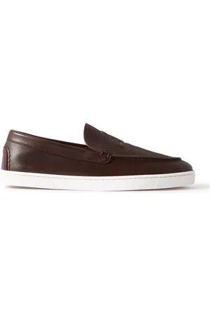 Christian Louboutin Varsiboat Logo-Embossed Leather Loafers - Men - - EU 45