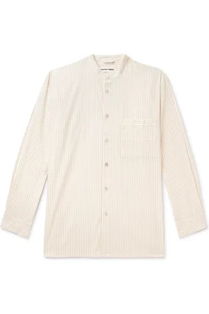Tekla Birkenstock Striped Organic Cotton-Poplin Pyjama Shirt - Men - - S