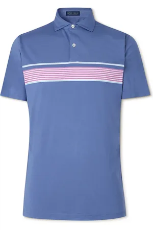 Peter Millar Ledger Performance Striped Tech-Jersey Golf Polo Shirt - Men - - XL