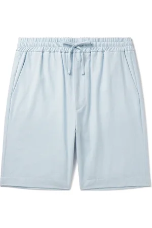 LARDINI Straight-Leg Striped Cotton-Blend Drawstring Shorts - Men - - IT 48