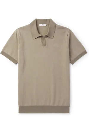 Mr P. Honeycomb-Knit Cotton Polo Shirt - Men - - XXL