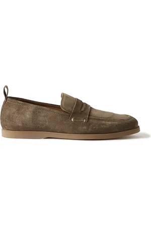 Mr P. Leo Suede Penny Loafers - Men - - UK 7.5