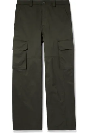 New Enzyme Straight-Leg Cotton-Twill Drawstring Cargo Trousers