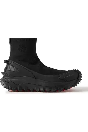 Moncler Trailgrip Stretch-Knit and Rubber High-Top Sneakers - Men - - EU 42