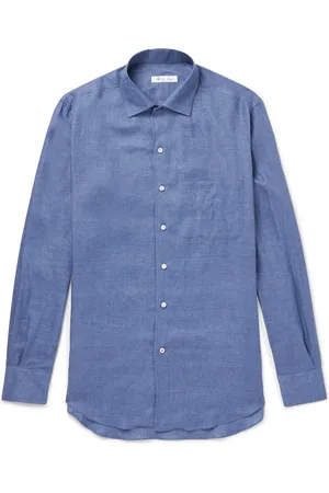Loro Piana André Slub Linen Shirt - Men - - XL