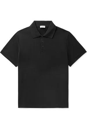 Saint Laurent Cotton-Piqué Polo Shirt - Men - - XXL