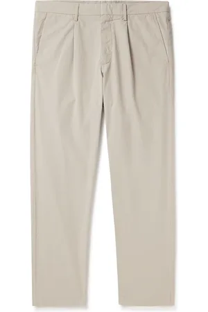 NN.07 Bill 1080 Tapered Pleated Organic Cotton-Blend Trousers - Men - - 28W 32L