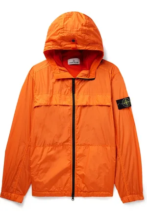Stone Island Logo-Appliquéd Crinkle Reps Nylon Hooded Jacket - Men - - M